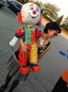 Michelle with clown pinata (click to zoom)