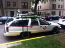 Why is there a Ghostbusters wagon on my block? (click to zoom)
