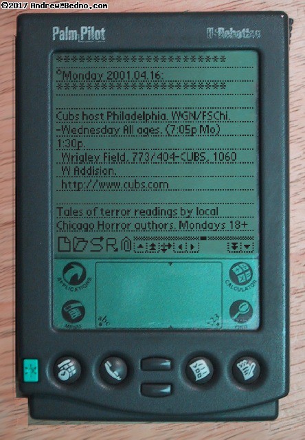 Ancient Palm Pro showing the e-text version.