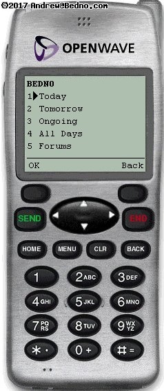 Web phone version on an OpenWave emulator.
