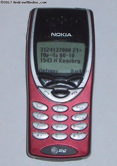 Pager version on a Nokia cell phone.